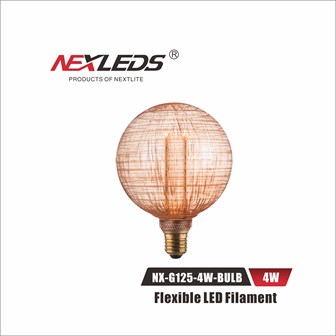 NX-G125-4W-Flexible LED Filament BULB