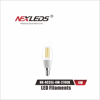 NX-4C35L-4W-2700K LED Filament