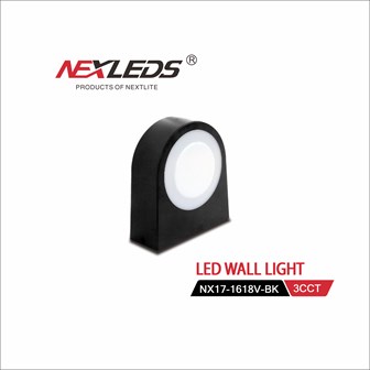 LED OUTDOOR LAMP NX17-1618V-BK 3000K