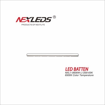 LED BATTEN NXL1-0606W-L1200-65K