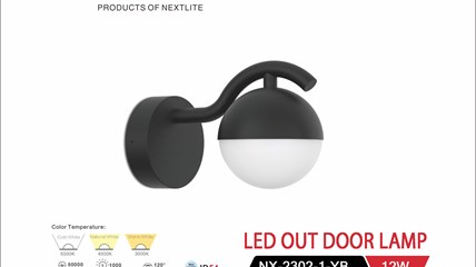 LED OUTDOOR LAMP NX-2302-1-YB 12W