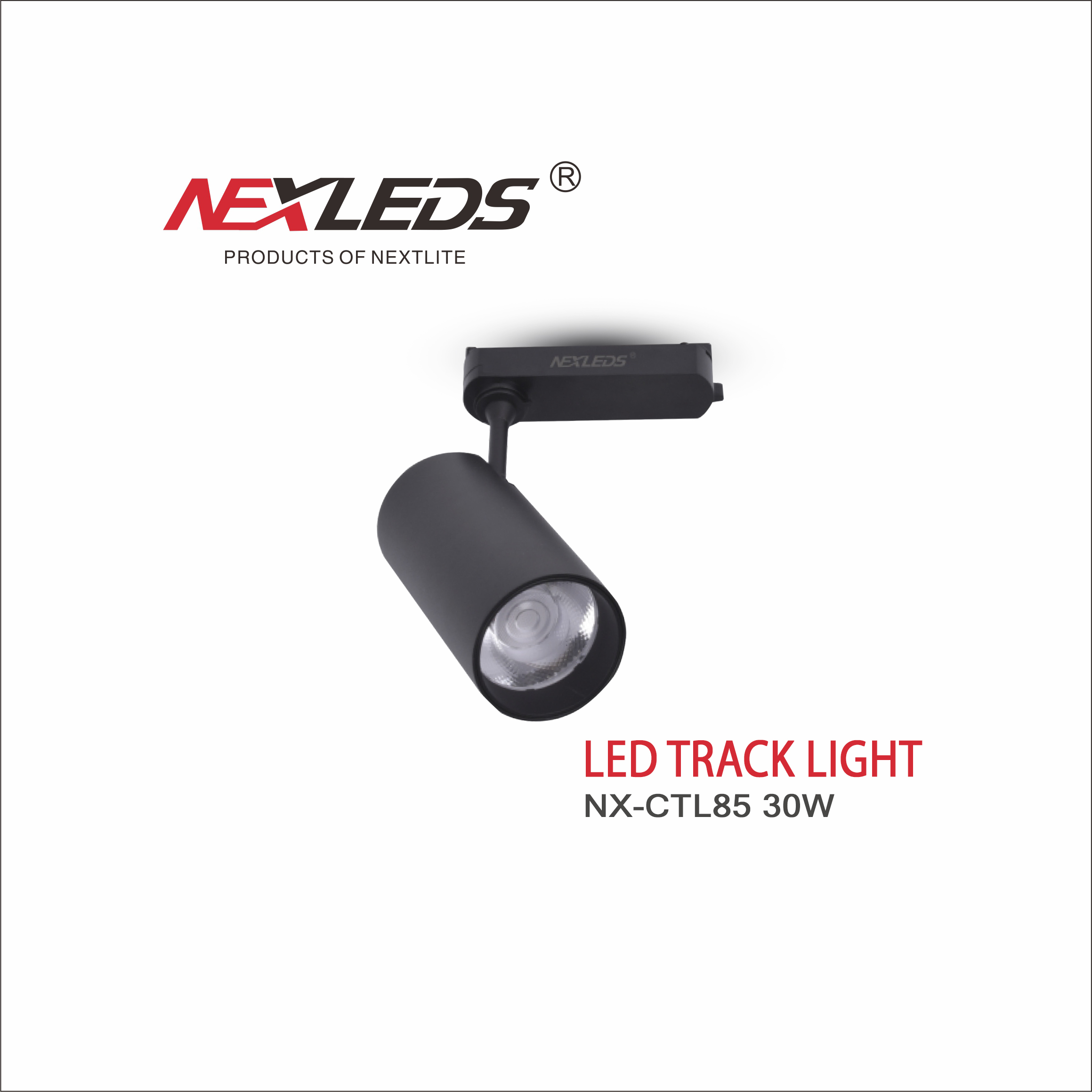NX CTL85 30W BLACK LED TRACK LIGHT