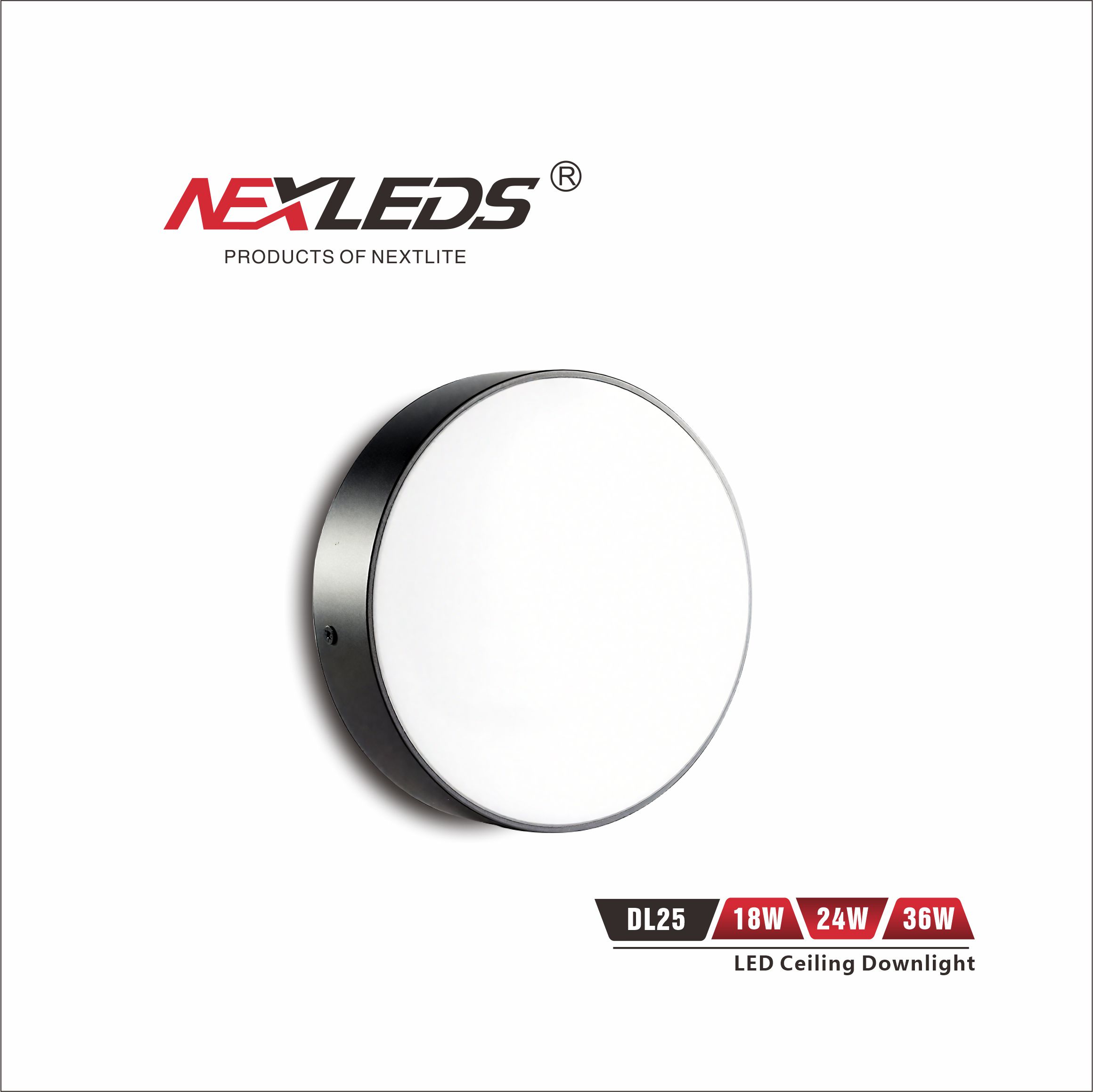 DL25 18W / 24W / 36W LED CEIKING LIGHT 3CCT