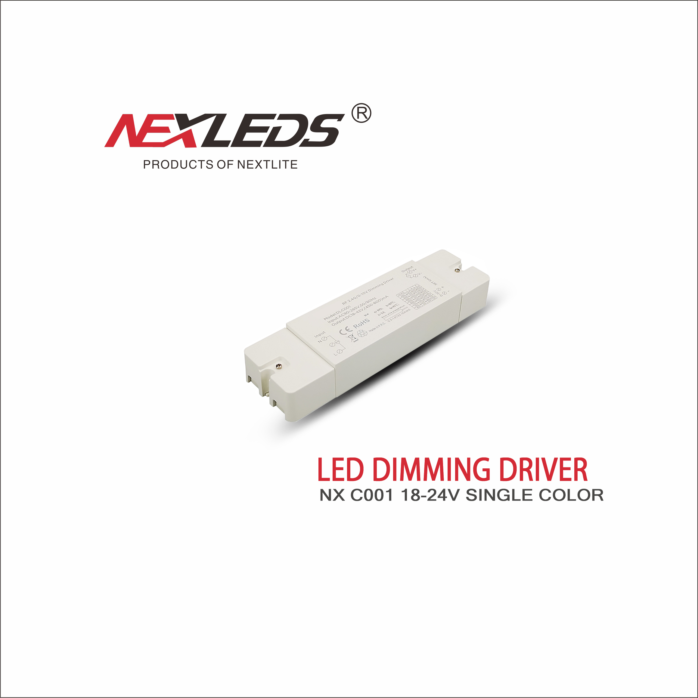 NXC001 18-24V SINGLE COLOR LED DIMMING DRIVER