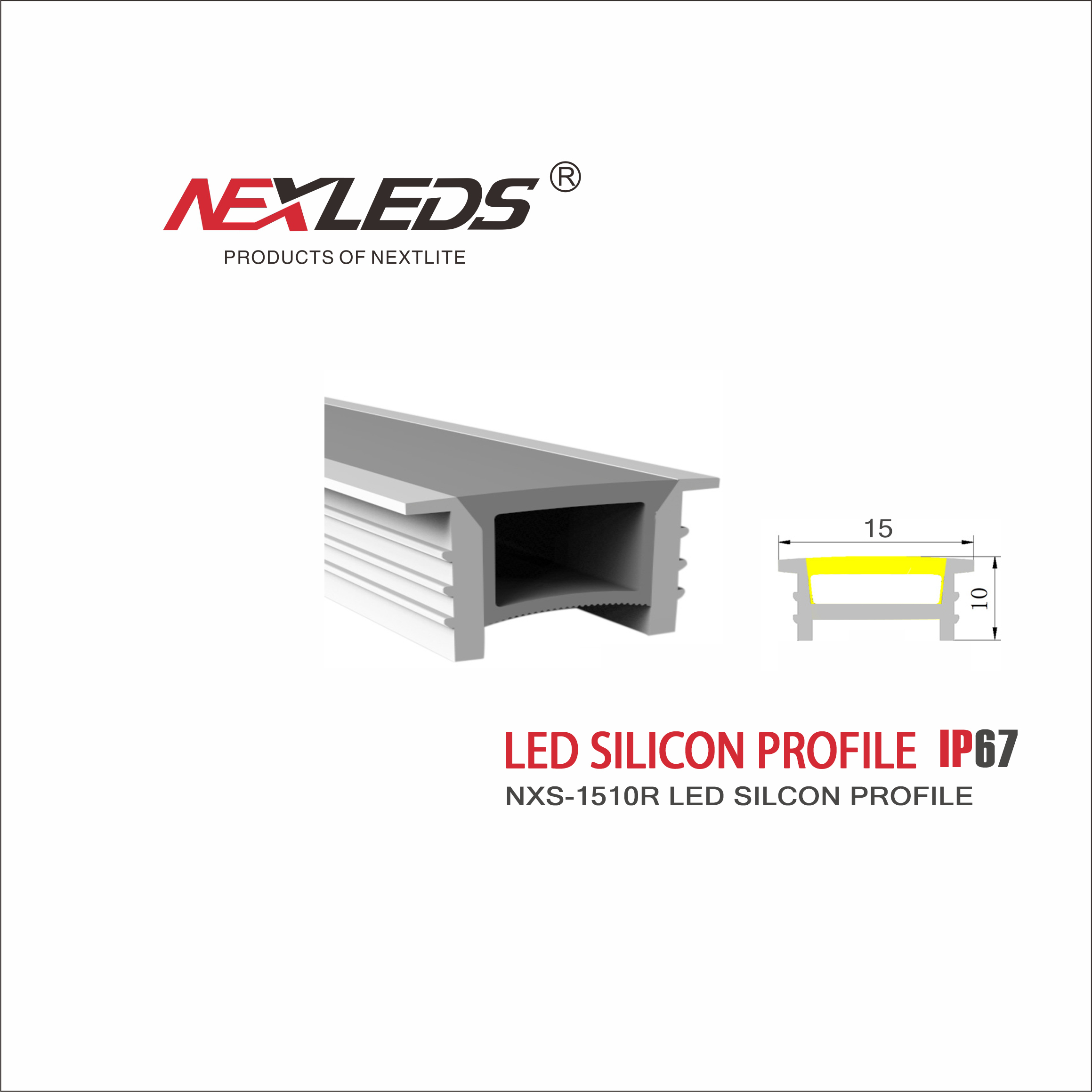 NXS 1510R SILICON PROFILE IP67